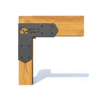 Close-up of Strong Pergola DUO corner component for outdoor pergola construction.