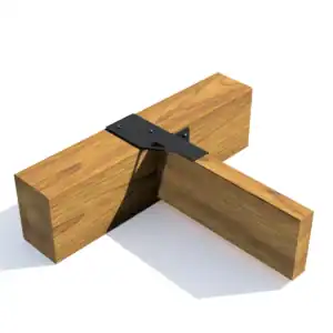 High-quality double L-joint for pergola timber connection, durable and reliable.