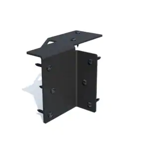 Heavy-duty double L-joint for pergola structural support and stability.