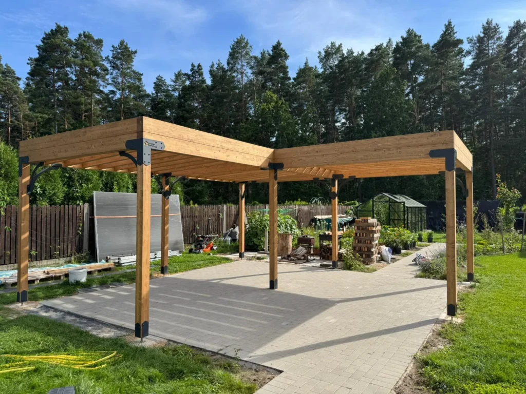 Strong Pergola projekts Rīgā - Pergolas būvniecība