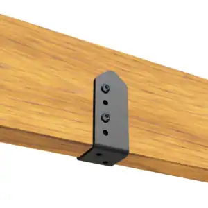 U-Joint bracket used for pergola construction and support systems.