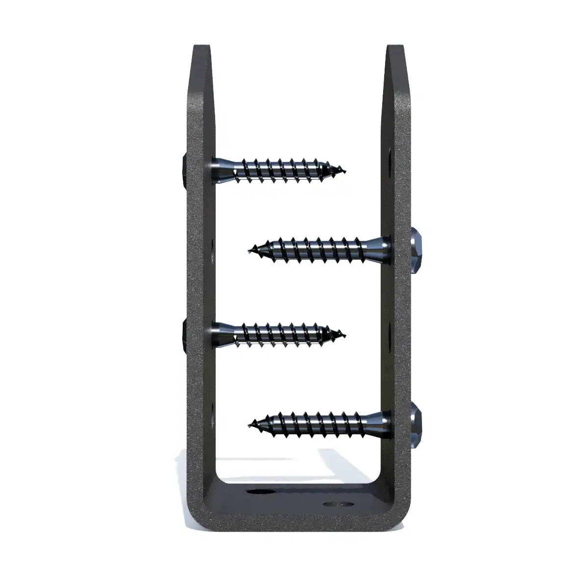 High-quality U-joint bracket with screws for pergola assembly and support.